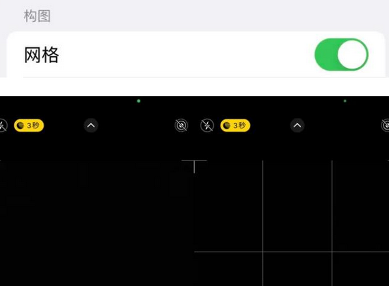 广华办事处苹果手机维修网点分享iPhone如何开启九宫格构图功能