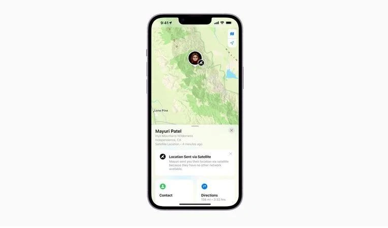 广华办事处苹果14维修分享iPhone14系列中 FindMy功能通过卫星分享位置方法教程 